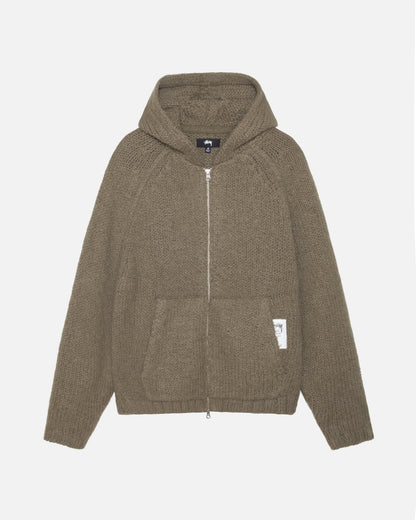 CHUNKY KNIT ZIP HOODIE