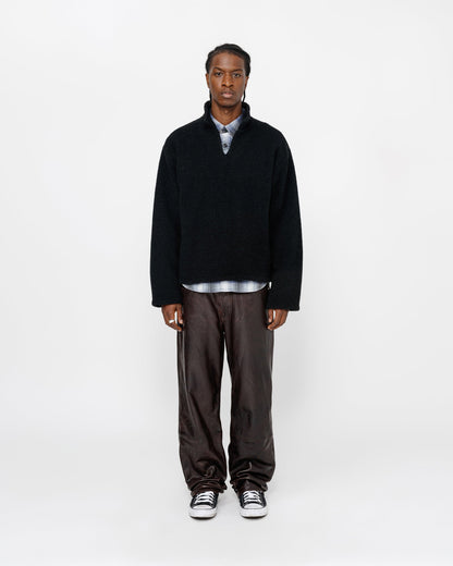 WOOL BLEND SHERPA PULLOVER