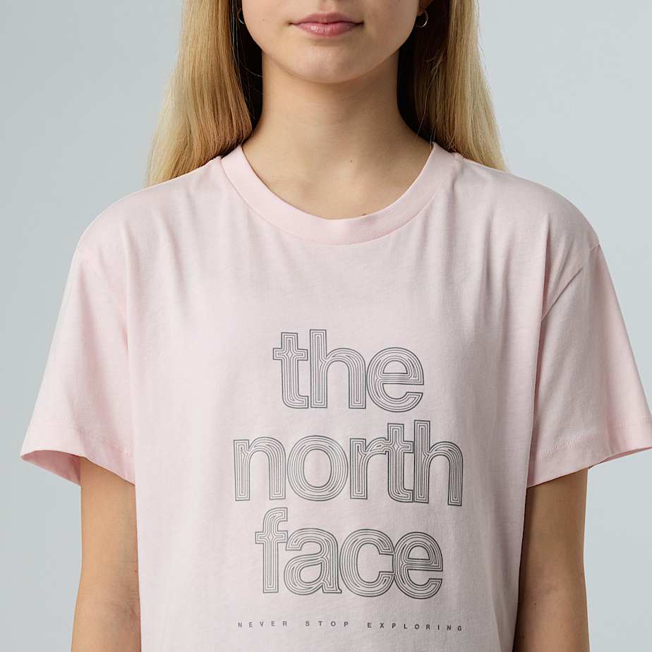 Girls' Reflective Logo Relaxed T-Shirt