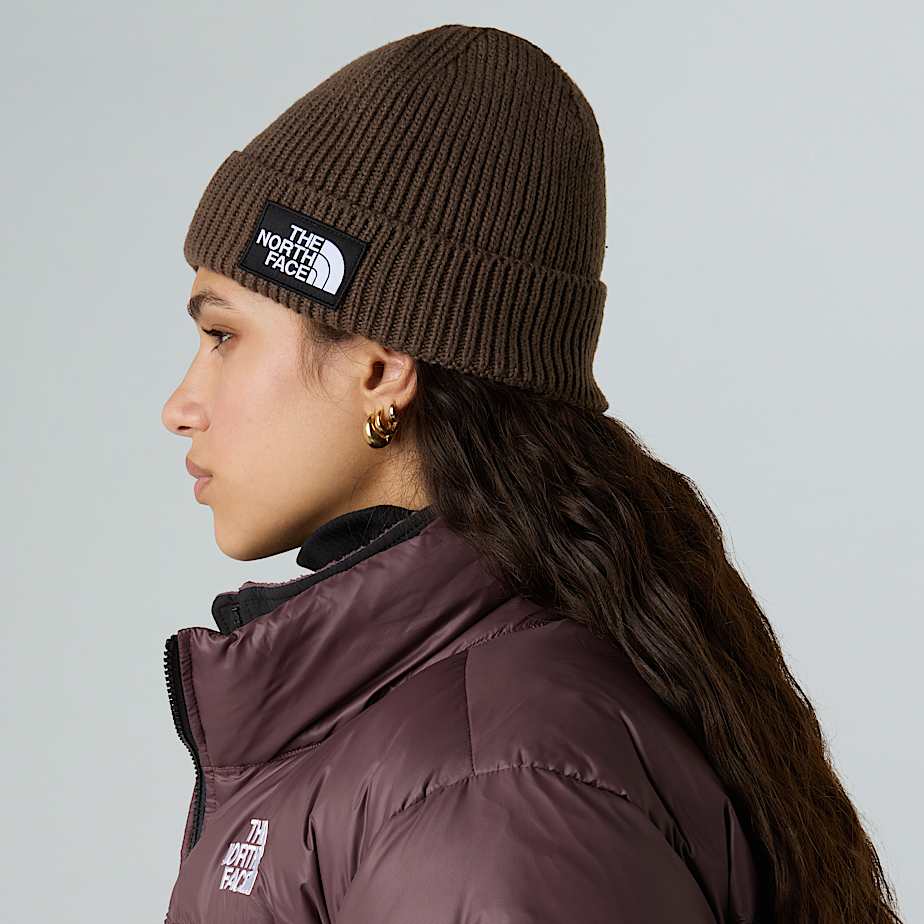 TNF Logo Box Cuffed Beanie