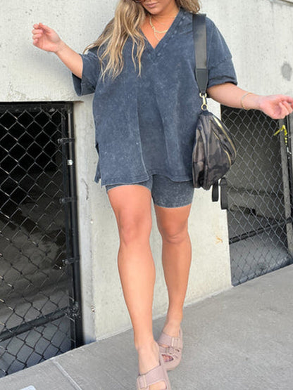 Women's Summer Washed Set