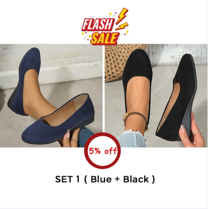 🔥Last day offer 50% off🔥 Comfortable, lightweight, non-slip, breathable women's orthopedic flat shoes