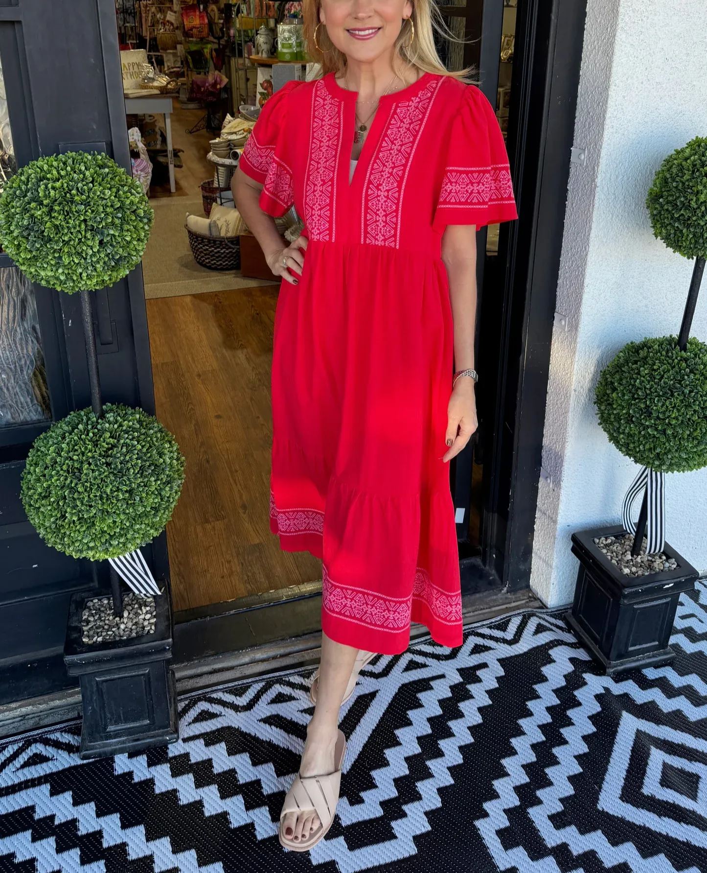 Women's V-Neck Boho Maxi Dress (Buy 2 Free Shipping)