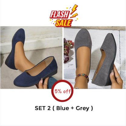 🔥Last day offer 50% off🔥 Comfortable, lightweight, non-slip, breathable women's orthopedic flat shoes