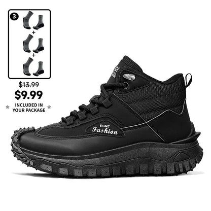 (⏰Limited Time Sale 70% OFF) Men’s Work Hiking Boots – Waterproof, Non-Slip, Puncture and Smash Resistant, Wide Toe, Arch Support – Ideal for Daily Wear and Outdoor Adventures