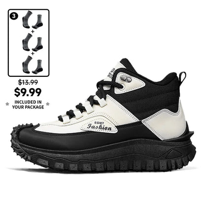 (⏰Limited Time Sale 70% OFF) Men’s Work Hiking Boots – Waterproof, Non-Slip, Puncture and Smash Resistant, Wide Toe, Arch Support – Ideal for Daily Wear and Outdoor Adventures